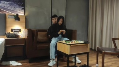加钱哥网约极品大长腿外围妹，坐在身上各种内裤揉穴